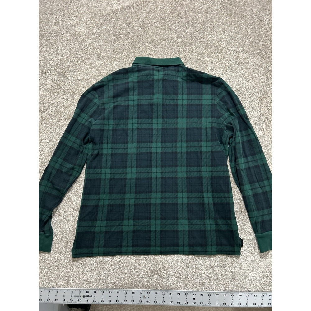 Polo Ralph Lauren Men's XL Plaid Pony Stampede Long Sleeve Custom Slim Fit Polo - Picture 8 of 8